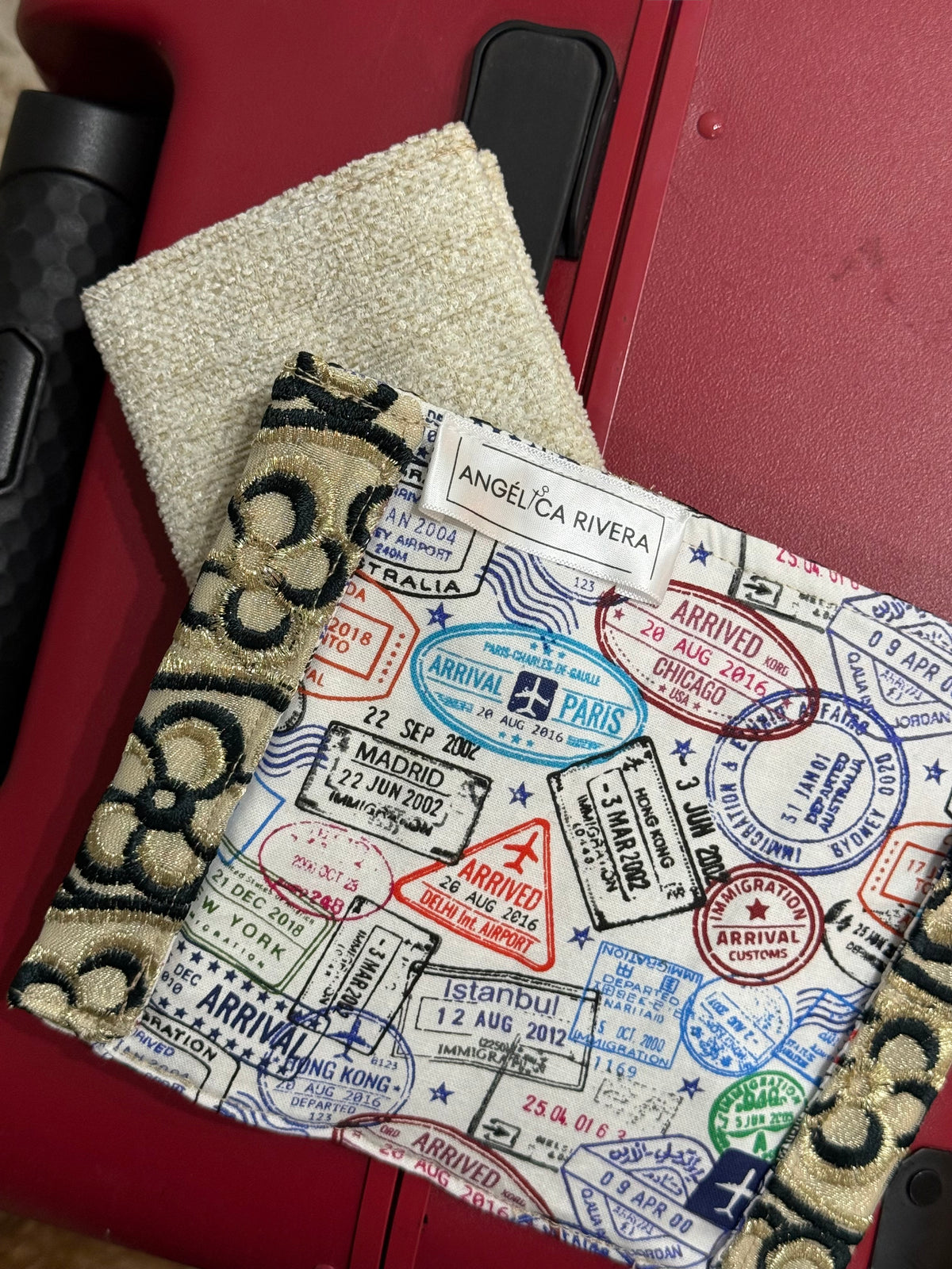 Jire’s passport holder - flower