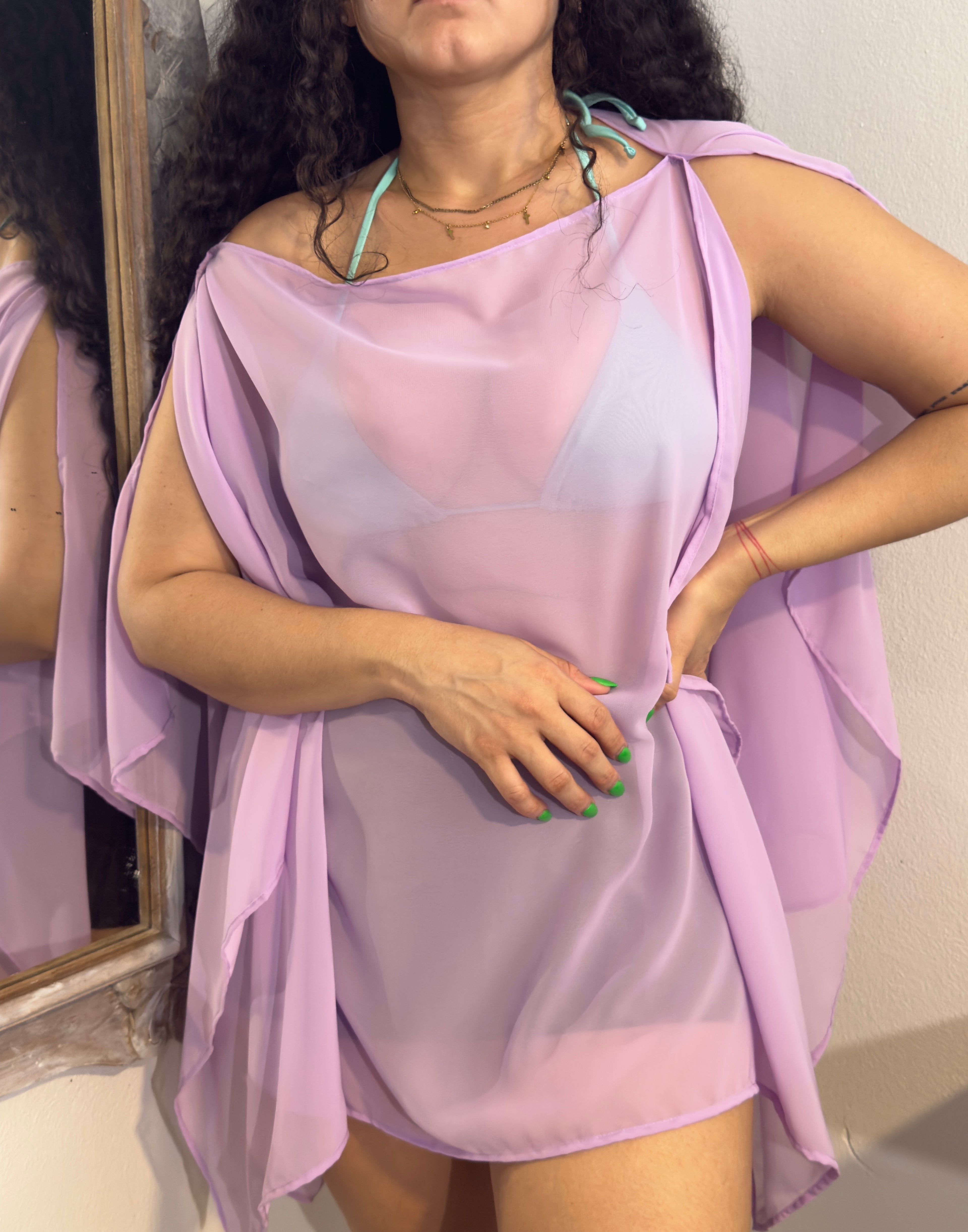 Glenda’s poncho - purple