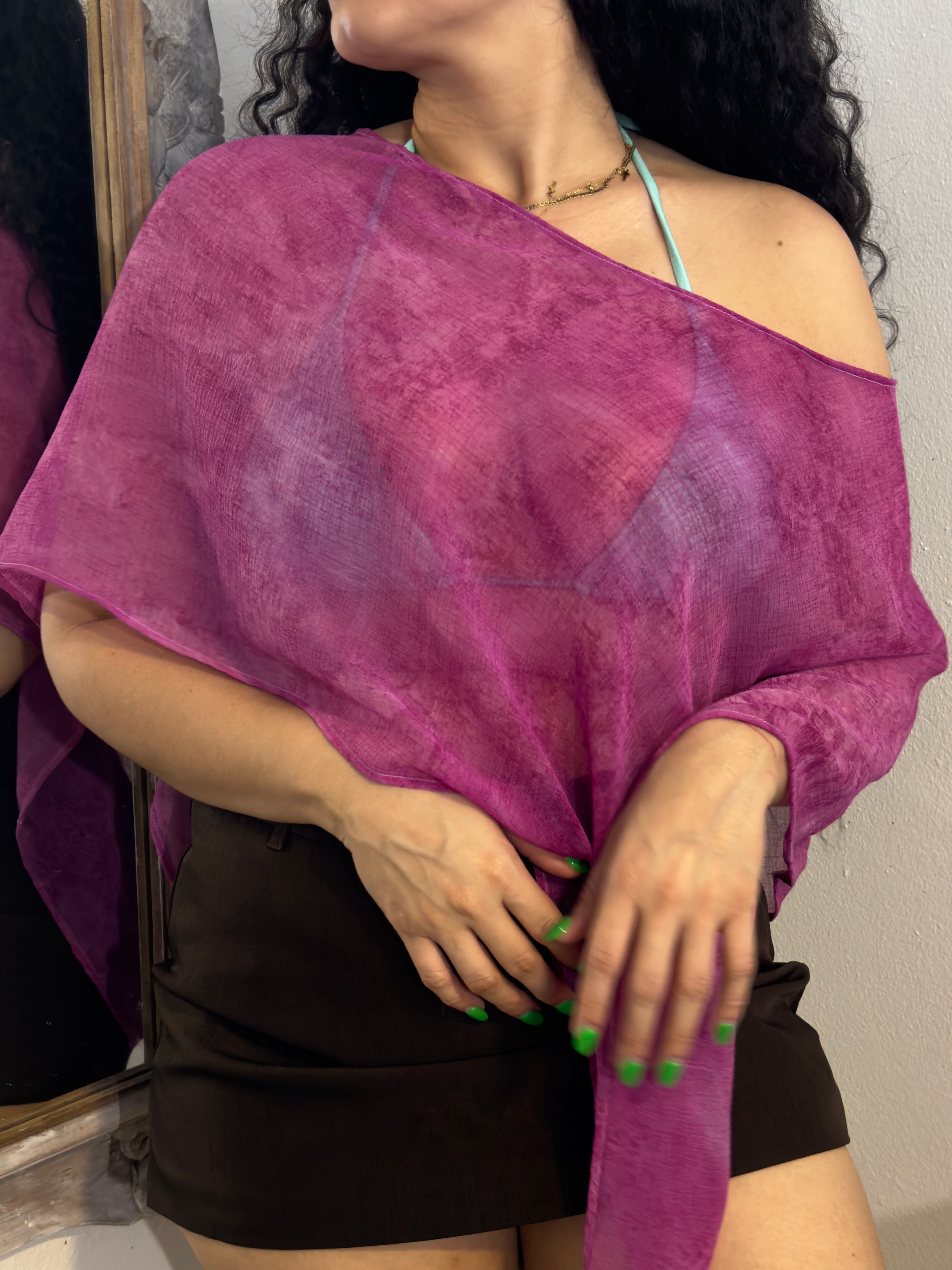 Sadie’s poncho - purple