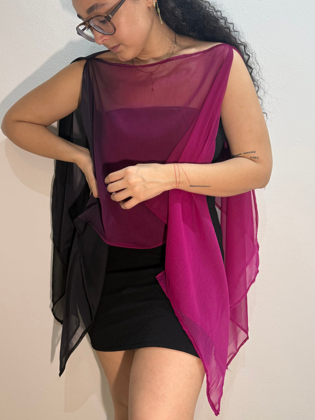 Clenda’s poncho - b&p