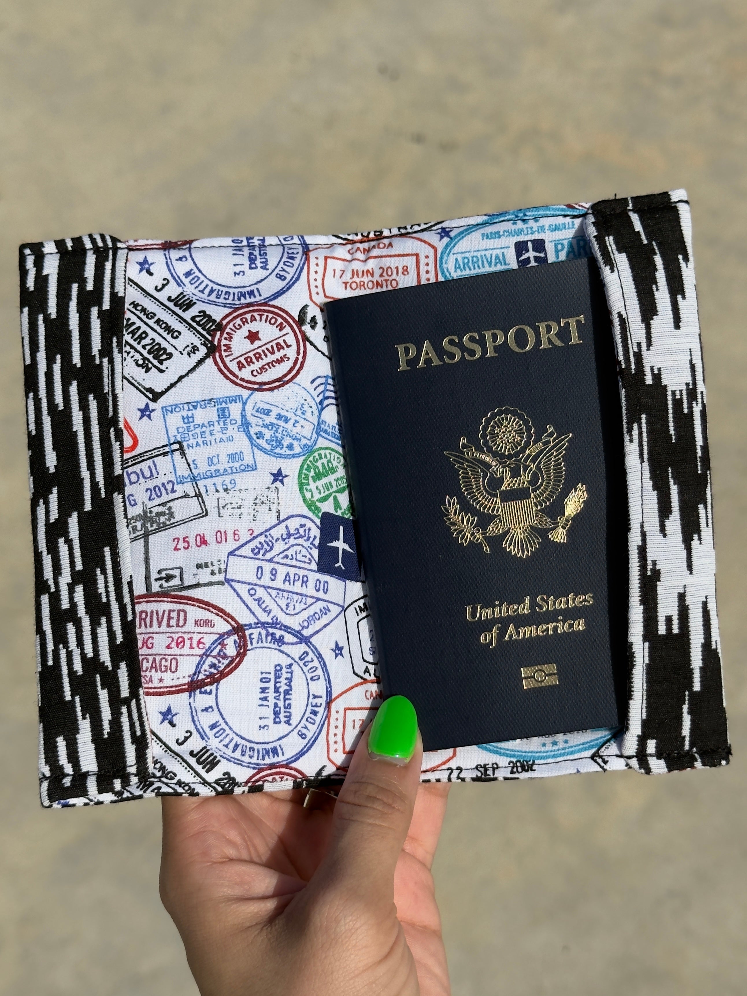 Jire’s passport holder - b&w