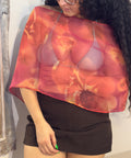 Claudia’s poncho - rose