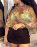 Claudia’s poncho - print
