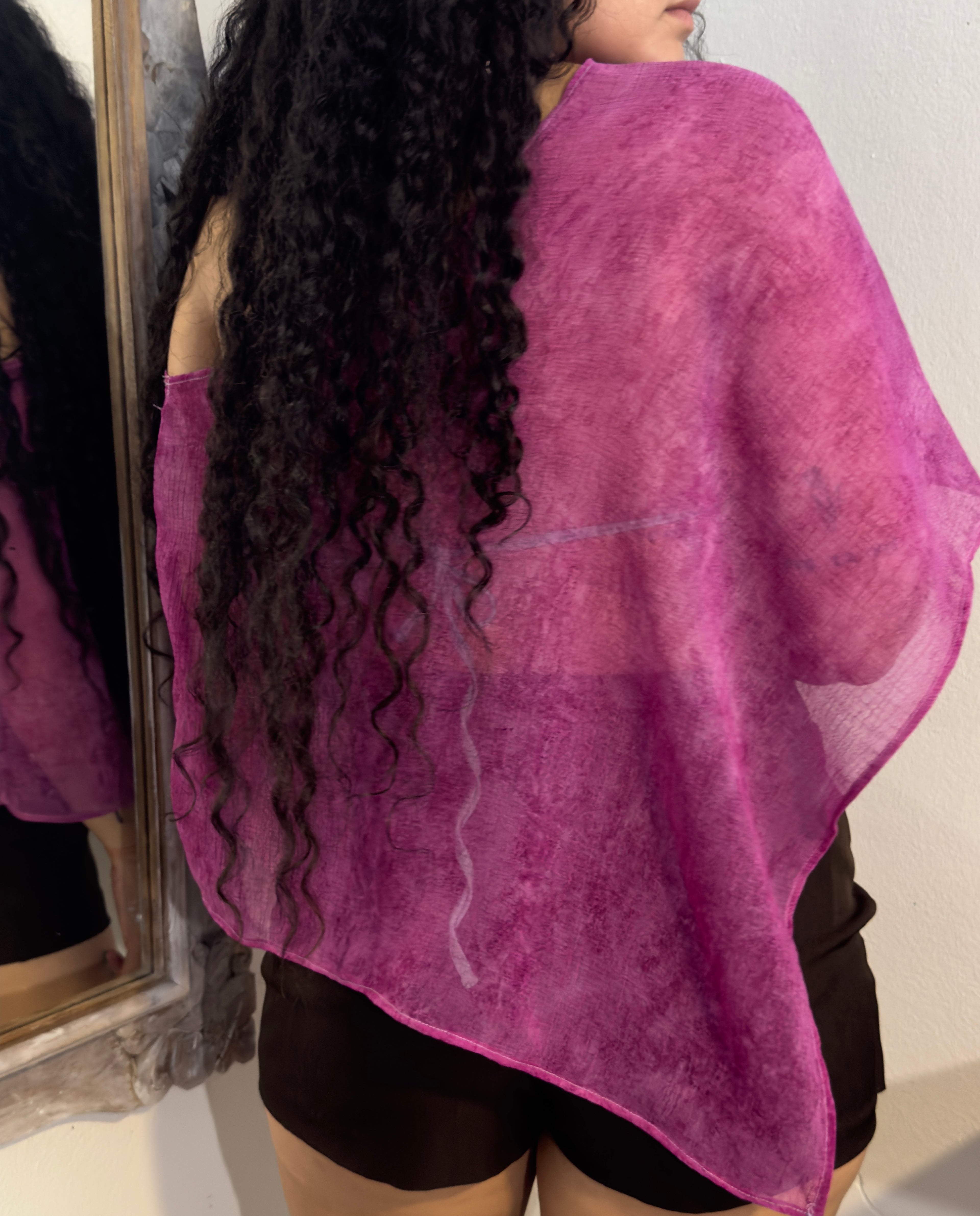 Sadie’s poncho - purple