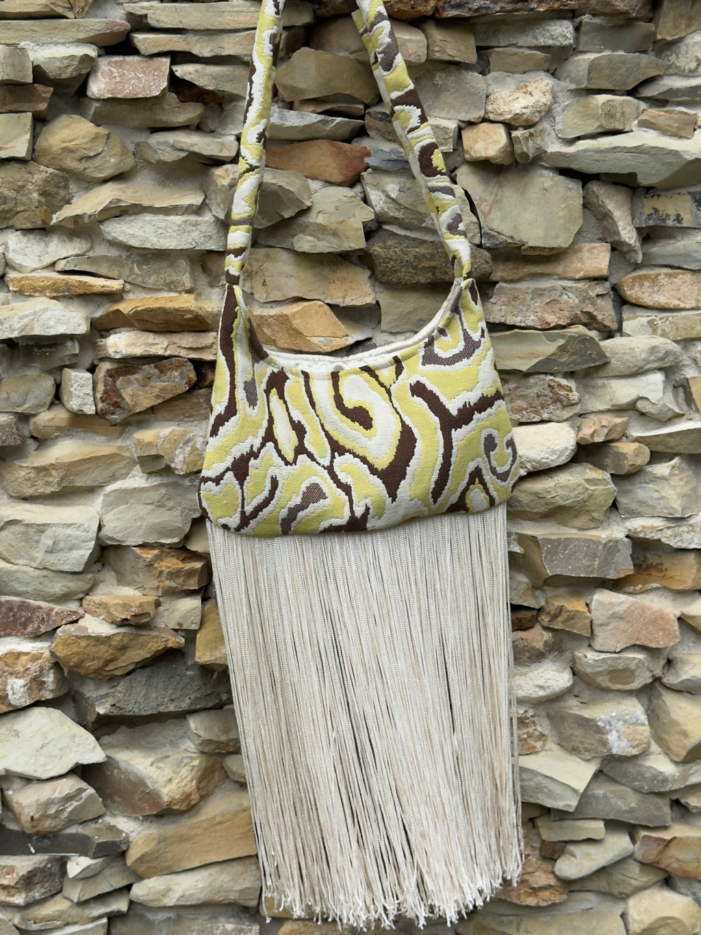Sandra’s bag - brown & white