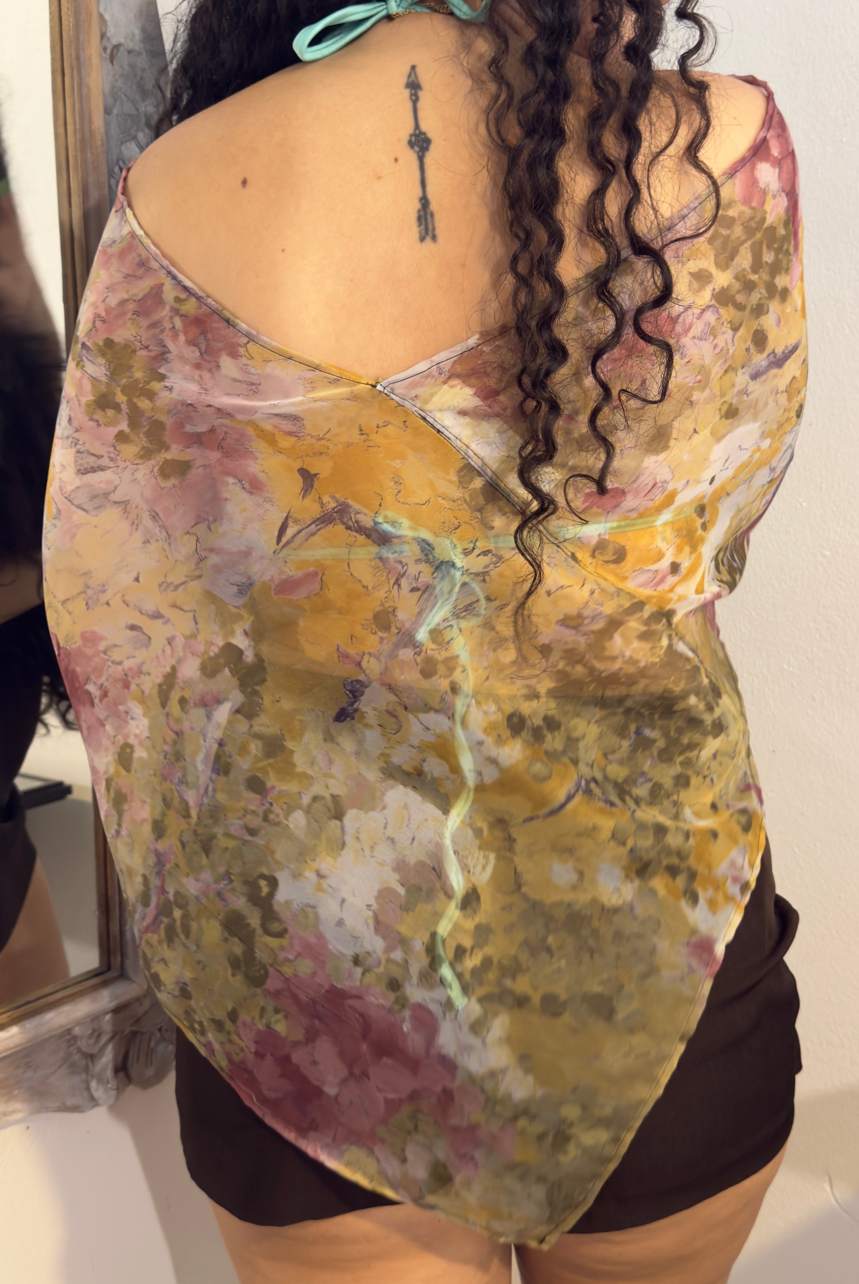 Claudia’s poncho - print