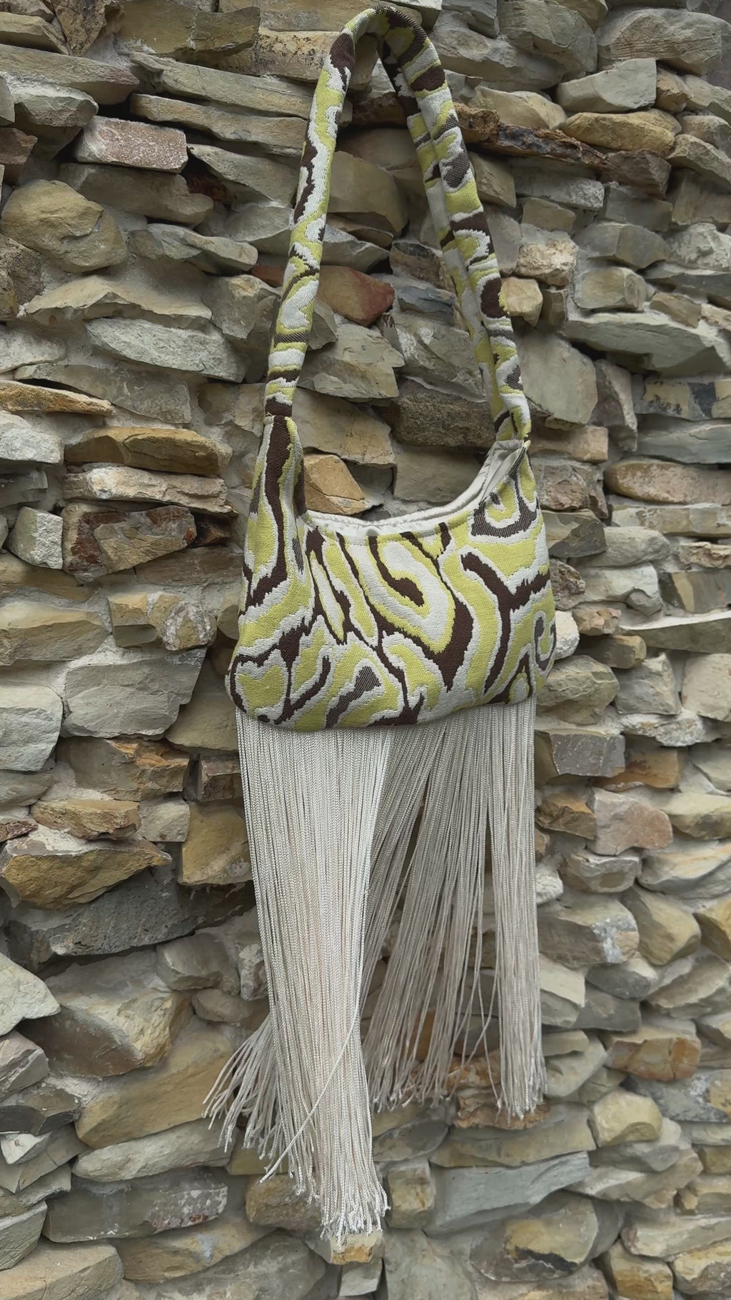 Sandra’s bag - brown & white